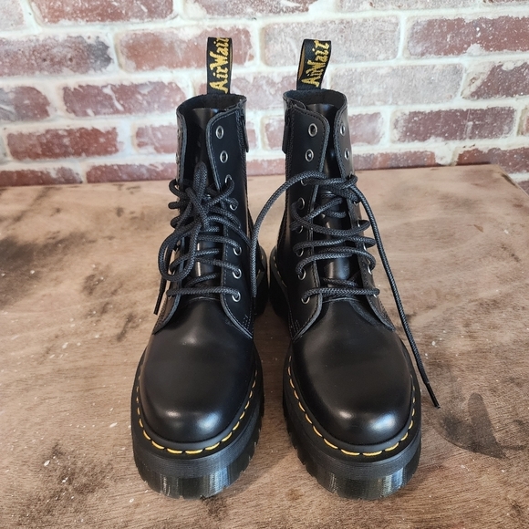 Dr. Martens Black Jadon Platform Boot 8 - Picture 6 of 12